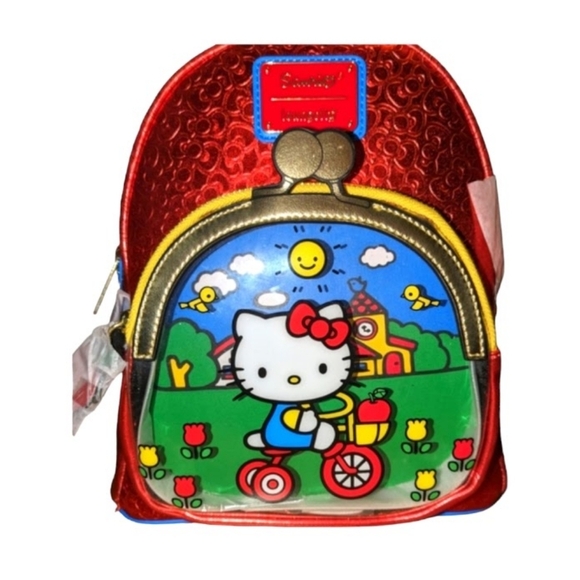 NEW Loungefly Sanrio Hello Kitty 50th Anniversary Coin Bag Backpack - Picture 5 of 13